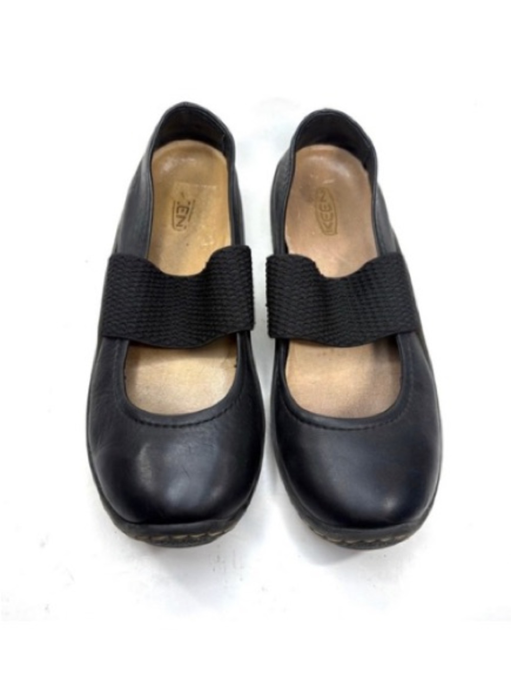 Keen Black Leather Mary Jane Flats | 7.5